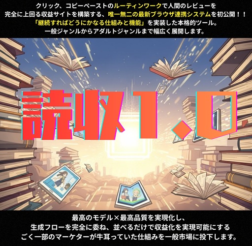 『羽田義和 読収（どくしゅう）』の評判は？初心者でも稼げるアダルトアフィリエイトツールの真実