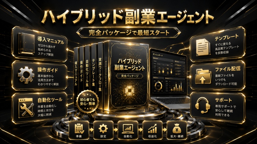 話題のAI副業ツール「ハイブリッド副業エージェント（上田仁）」使ってみたら、AIが勝手に働いてくれた🤭